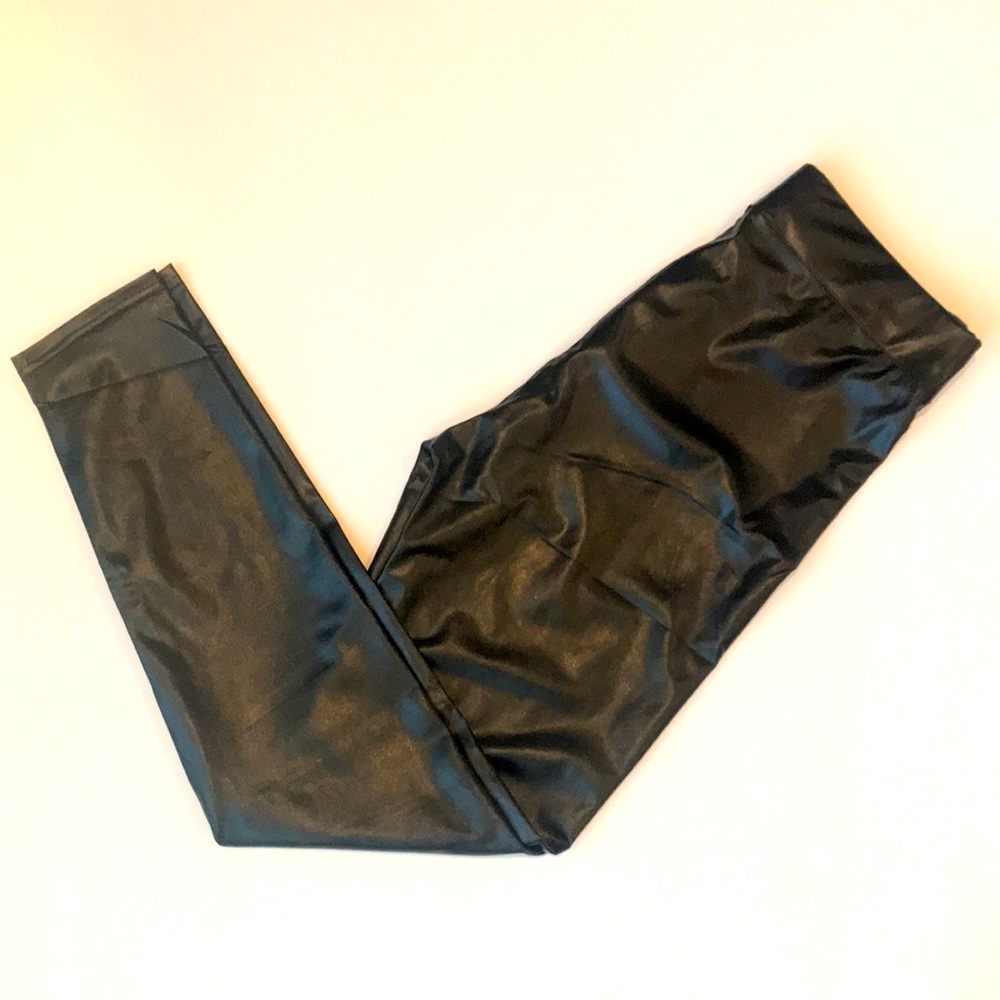 Faux Leather leggings, sz Sm